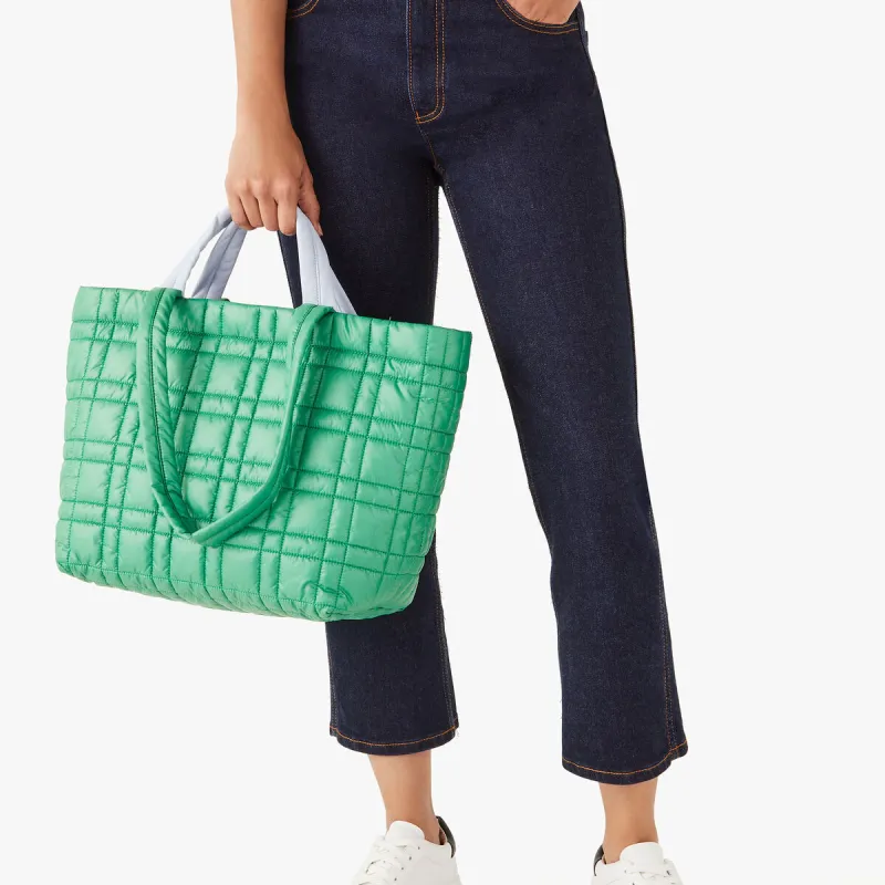 Kate Spade Softwhere Nylon Tote Bag Shopping Bag Shoulder Bag Handbag Large Size Women's Green-4