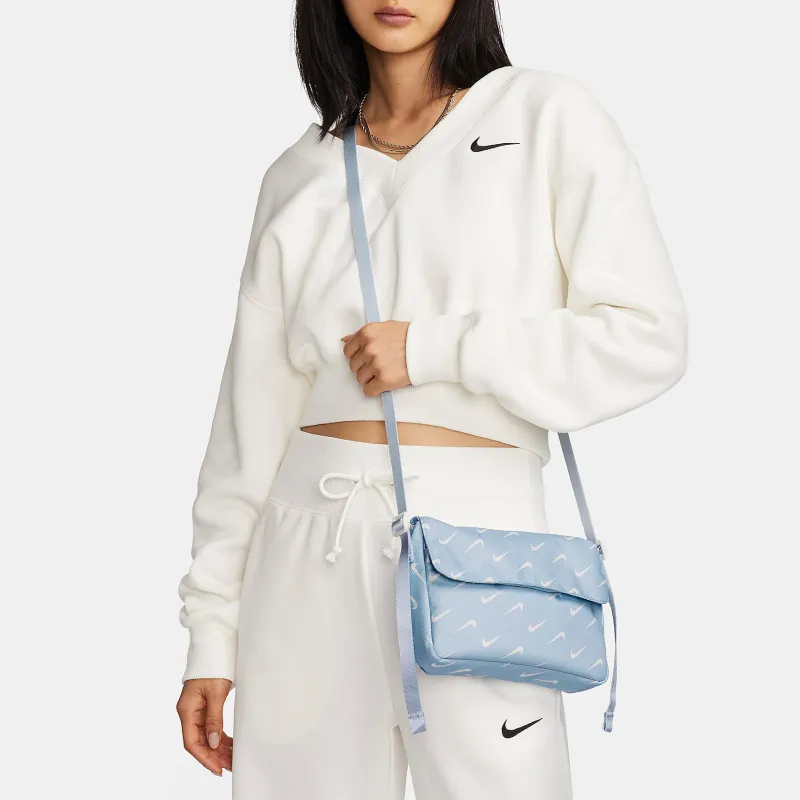 Nike Polyester Sports Bag Shoulder Bag Crossbody Bag Women's Light Blue-5