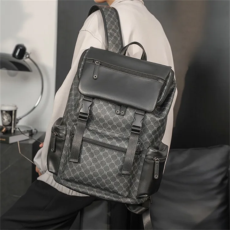 CARTELO PVC Backpack Travel Bag Laptop Bag Backpack Regular Unisex-3