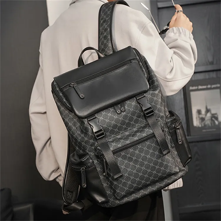 CARTELO PVC Backpack Travel Bag Laptop Bag Backpack Regular Unisex-4