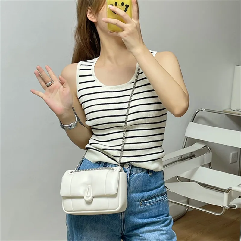 MUVA Polyester Cloud Bag Small Square Bag Chain Bag Crossbody Bag Shoulder Bag Medium Size Women's Multicolor-8