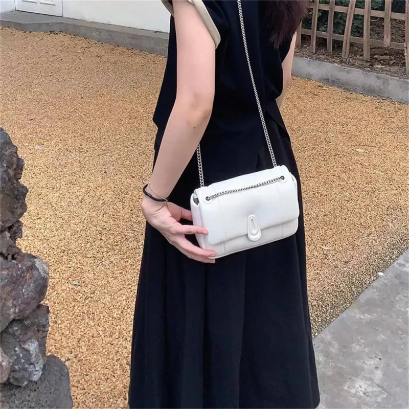 MUVA Polyester Cloud Bag Small Square Bag Chain Bag Crossbody Bag Shoulder Bag Medium Size Women's Multicolor-7