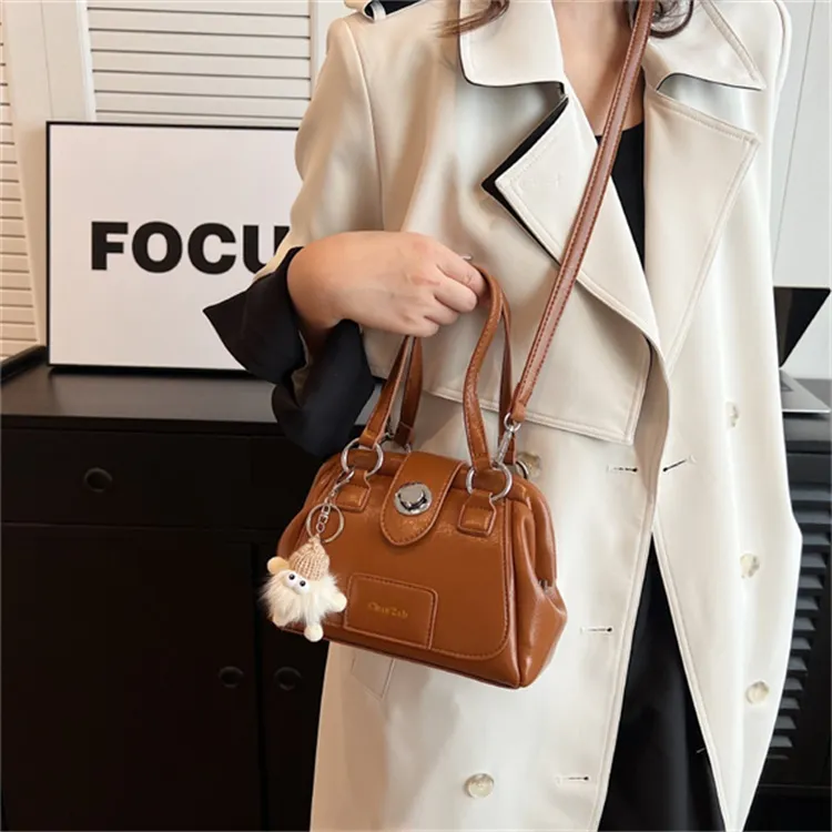 SUPERCUTE PU Doctor Bag Crossbody Bag Handbag Regular Women's White/Black/Coffee/Brown-23