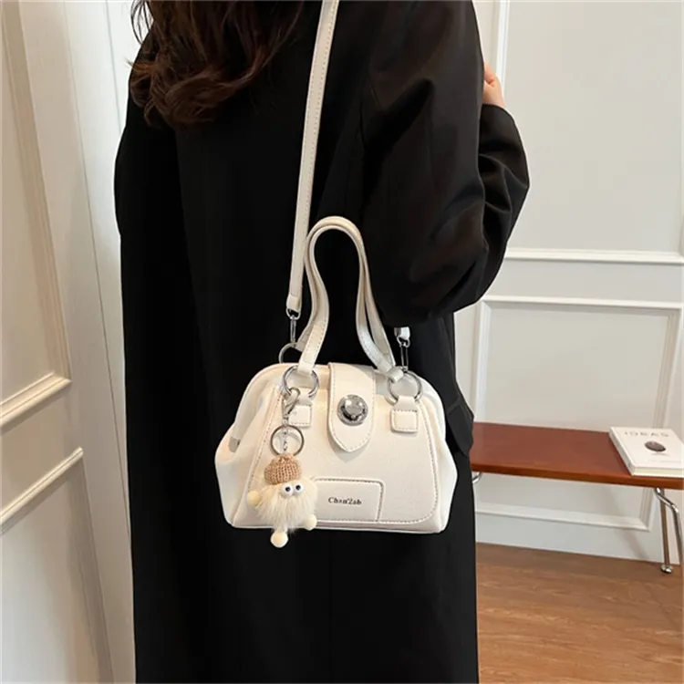 SUPERCUTE PU Doctor Bag Crossbody Bag Handbag Regular Women's White/Black/Coffee/Brown-4