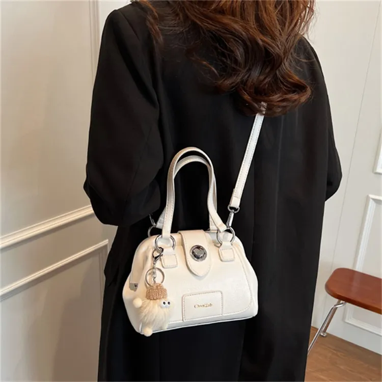 SUPERCUTE PU Doctor Bag Crossbody Bag Handbag Regular Women's White/Black/Coffee/Brown-5