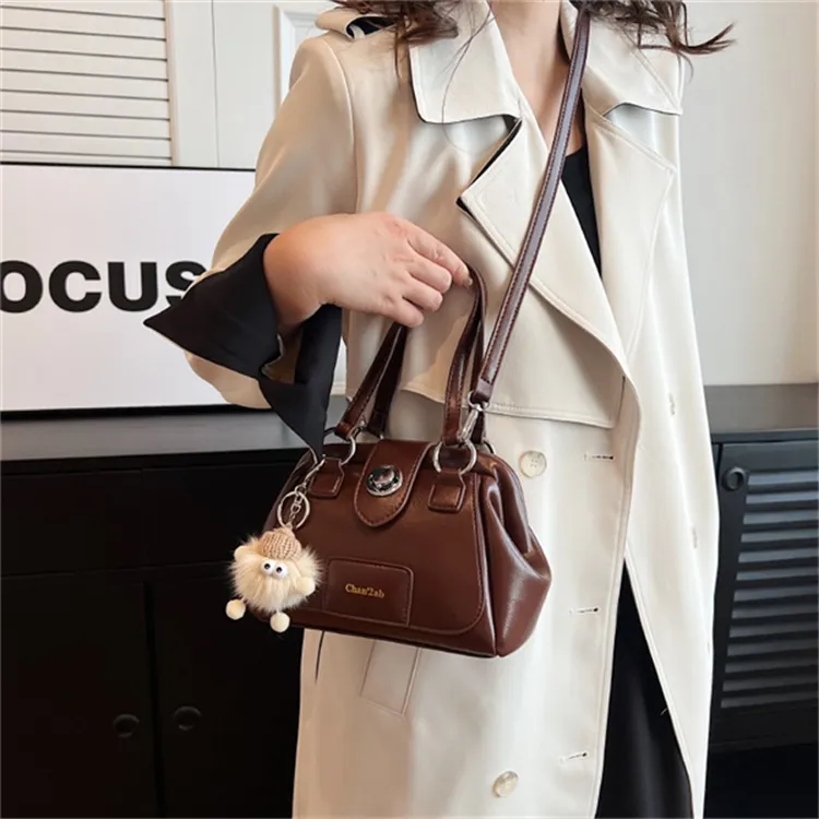 SUPERCUTE PU Doctor Bag Crossbody Bag Handbag Regular Women's White/Black/Coffee/Brown-16