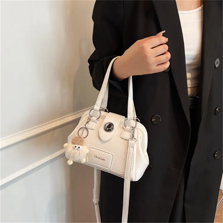 SUPERCUTE PU Doctor Bag Crossbody Bag Handbag Regular Women's White/Black/Coffee/Brown-2