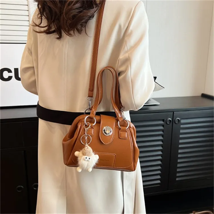 SUPERCUTE PU Doctor Bag Crossbody Bag Handbag Regular Women's White/Black/Coffee/Brown-22