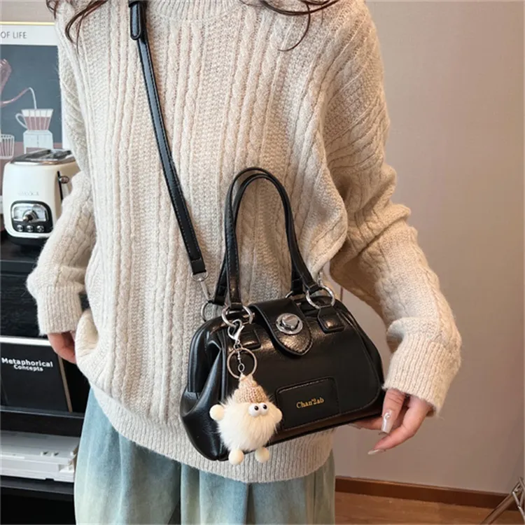 SUPERCUTE PU Doctor Bag Crossbody Bag Handbag Regular Women's White/Black/Coffee/Brown-10