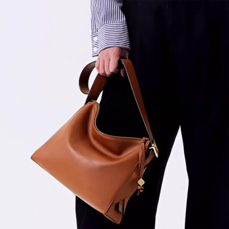 FION Top Grain Cow Leather Underarm Crossbody Bag, Shoulder Bag Regular Women's Multicolor-2