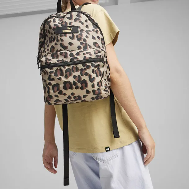 PUMA Polyester Backpack Regular Women's Grassland Brown Animal-4