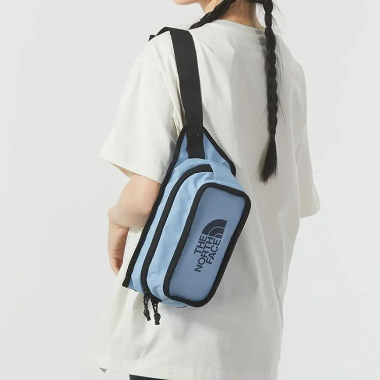 THE NORTH FACE Polyester Fanny Pack Sling Bag Crossbody Bag Regular Unisex Blue-3