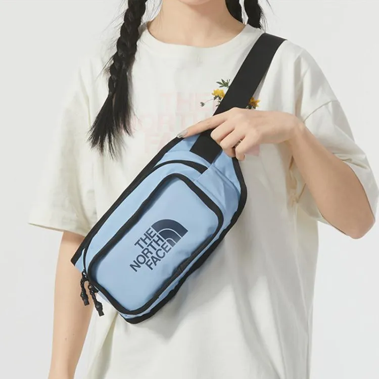 THE NORTH FACE Polyester Fanny Pack Sling Bag Crossbody Bag Regular Unisex Blue-4