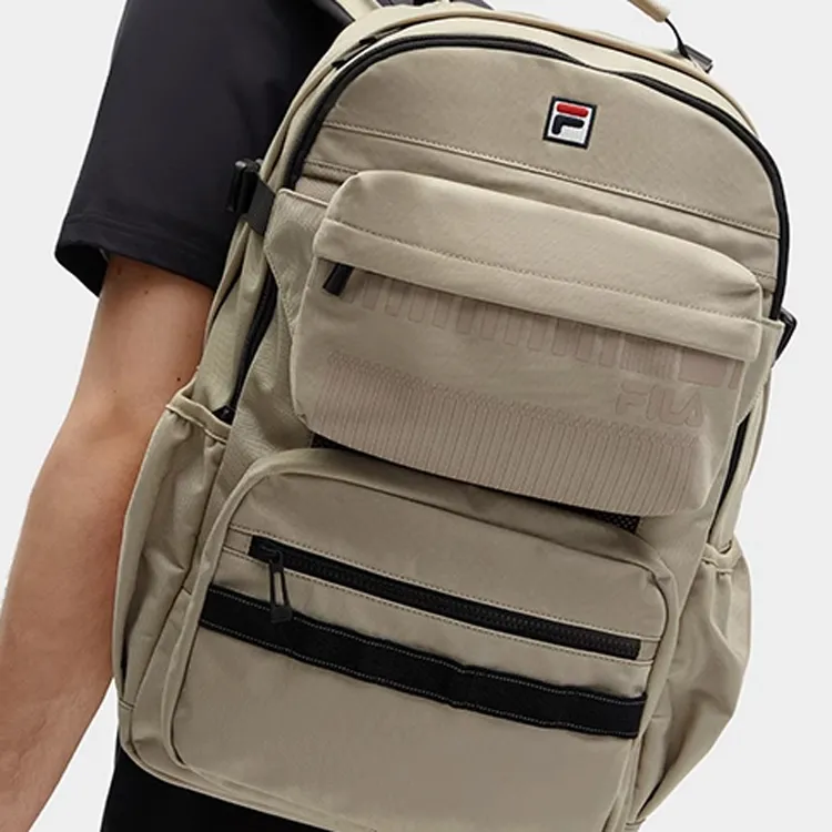 FILA Fabric Backpack Men's Pearl Shell Khaki-6