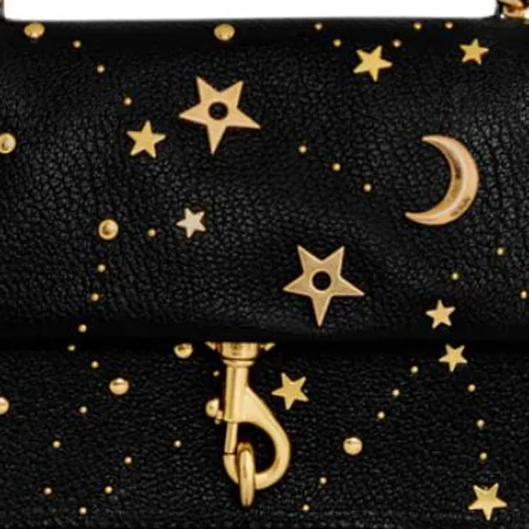 REBECCA MINKOFF Edie Genuine Leather Handbag Shoulder Bag Crossbody Bag Mini Women's Black-3