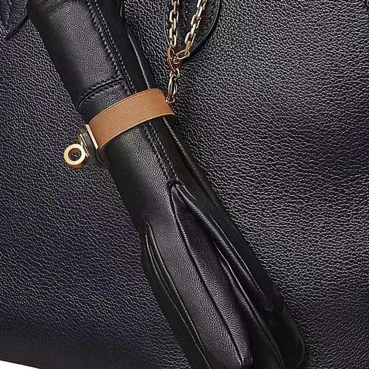 HERMES Kelly Swift Leather Kelly Bag Glove Pendant Bag Accessory Unisex 37 Gold Gold Brown-2
