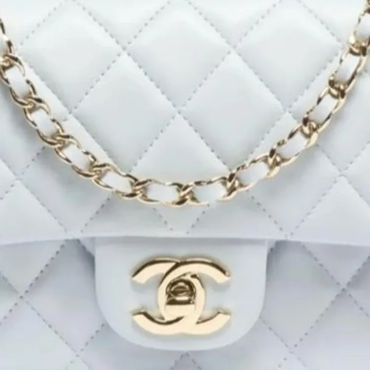 CHANEL Sheepskin Crossbody Bag, Shoulder Bag Mini Women's Light Blue-1
