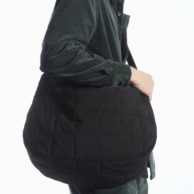 COS Polyamide Crescent Bag, Portable Crossbody Bag, Shoulder Bag Regular Unisex Black-2