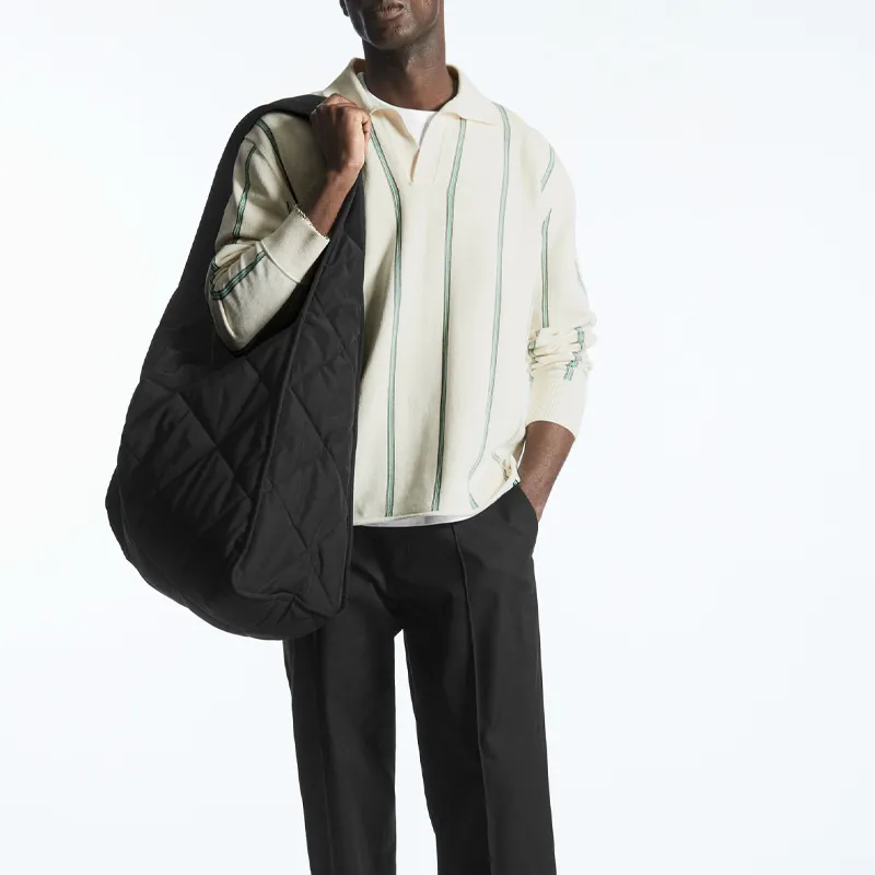 COS Polyester Handbag Shoulder Bag Unisex Black-3