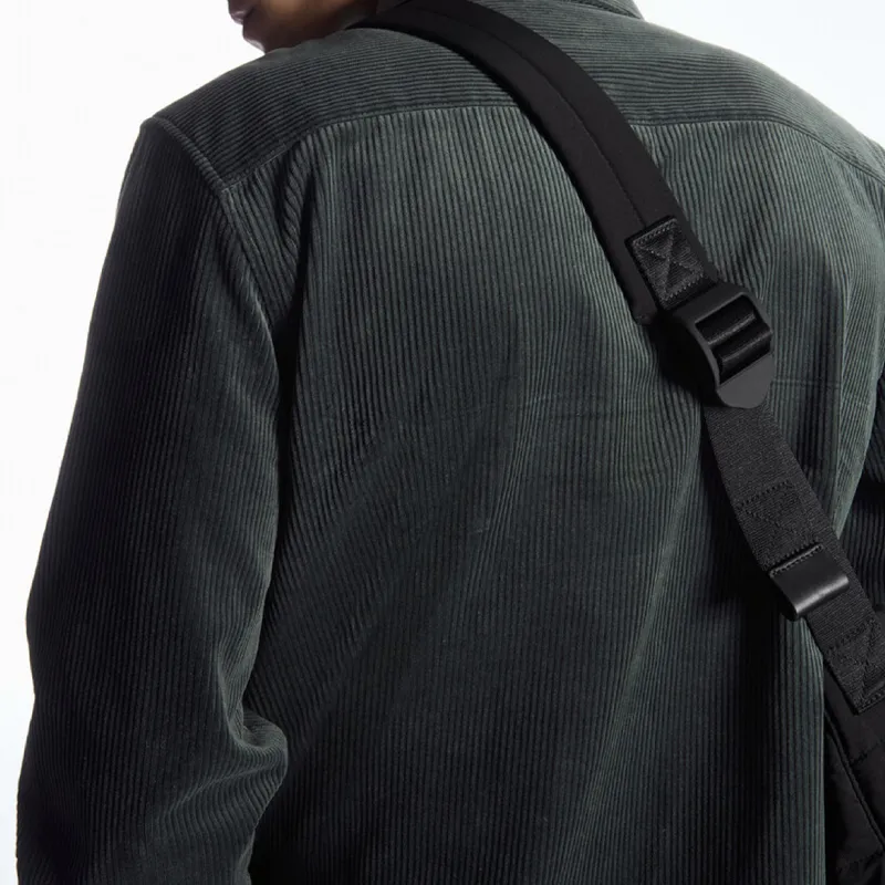 COS Polyamide Crescent Bag, Portable Crossbody Bag, Shoulder Bag Regular Unisex Black-3