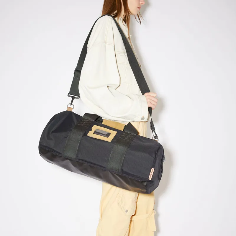 Acne Studios Nylon Handbag Travel Bag Women's Black-3