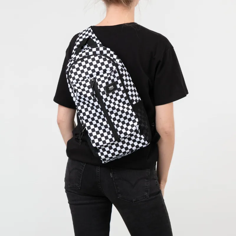 Vans Canvas Backpack Regular Unisex Black White-4