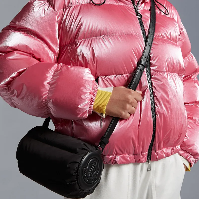 Moncler Nylon Fabric Down Jacket Bag Shoulder Bag Crossbody Bag Women's Black-4