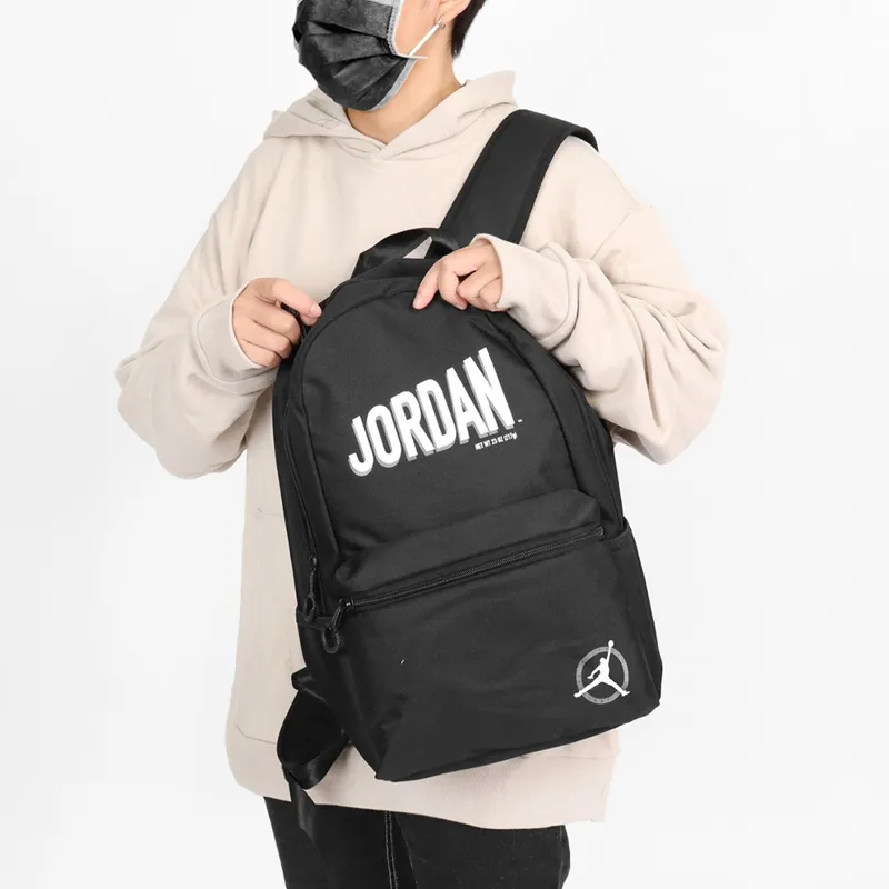 Jordan Polyester Backpack Regular Unisex Black-3