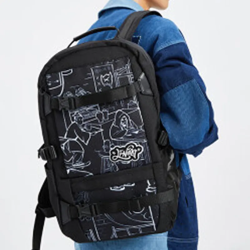 LiNing Fabric Backpack Regular Unisex Black-3