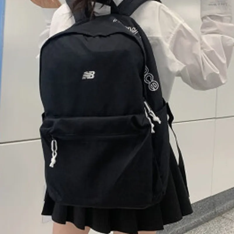 New Balance Fabric Backpack Small Size Unisex Black-1