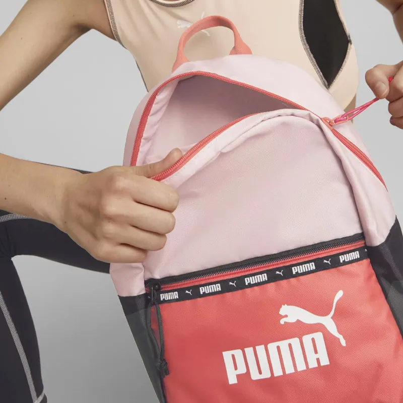 PUMA Fabric Backpack Regular Women's Orange Pink-2