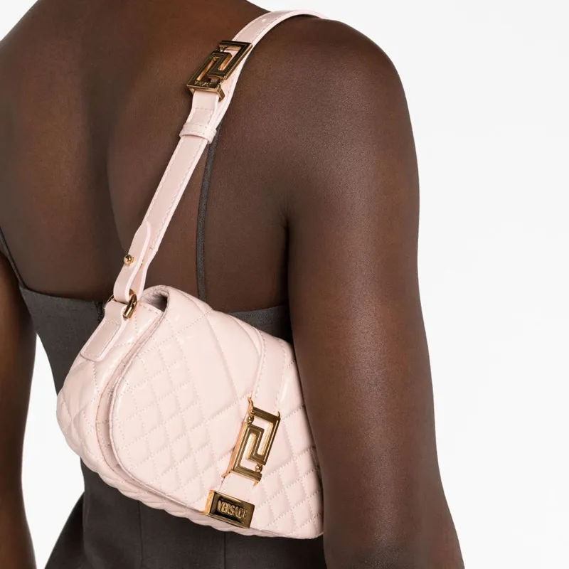 FANSIZHE Greca Goddess Lambskin Crossbody Bag Shoulder Bag Women's Light Pink-3