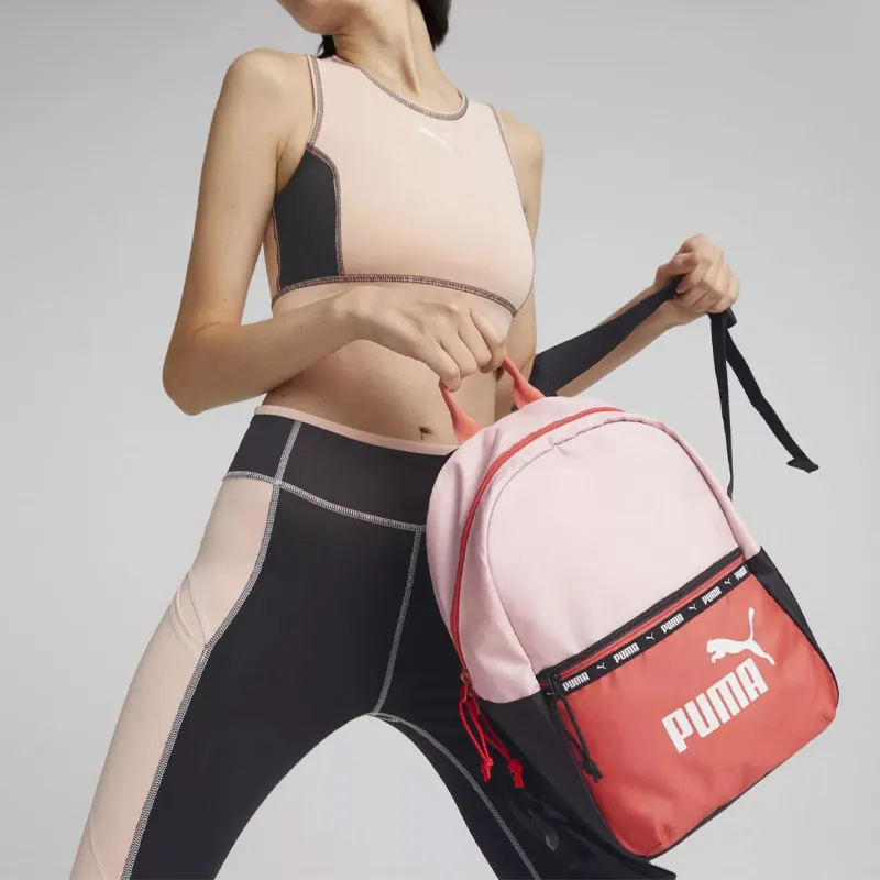 PUMA Fabric Backpack Regular Women's Orange Pink-3