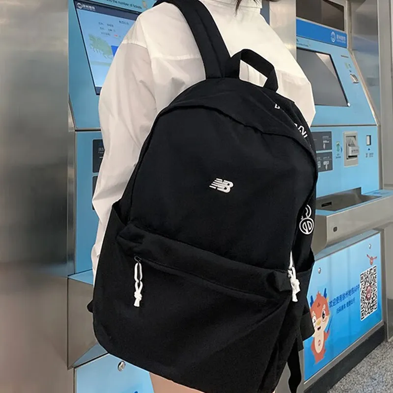 New Balance Fabric Backpack Small Size Unisex Black-2