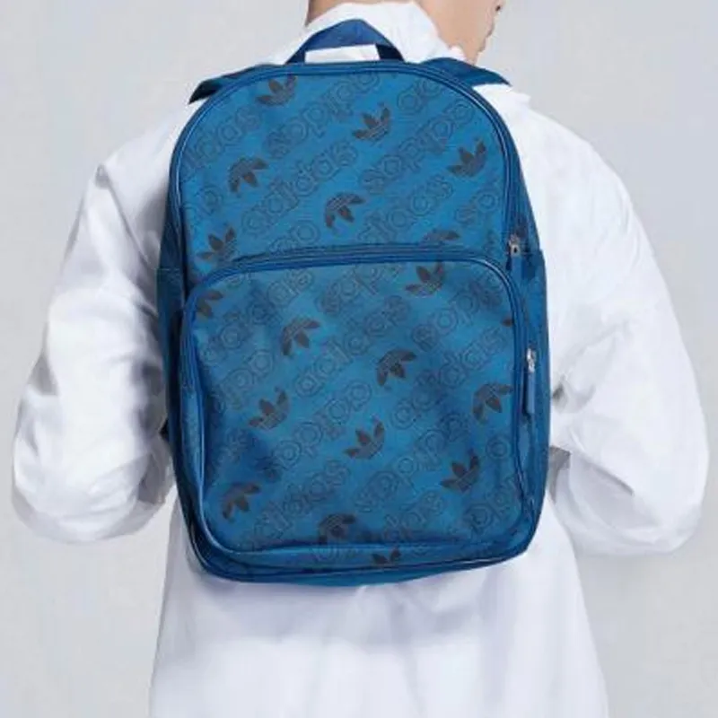 Adidas Originals Nylon Backpack Regular Unisex Blue-3