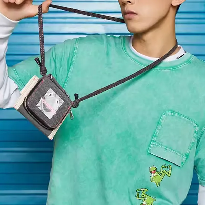 LiNing Disney Collaboration Fabric Shoulder Bag Crossbody Bag Regular Unisex Black-3