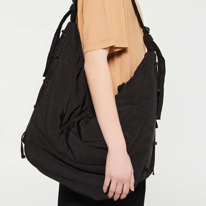 Lemaire Medium Soft Game Shoulder Bag Dark Chocolate-5