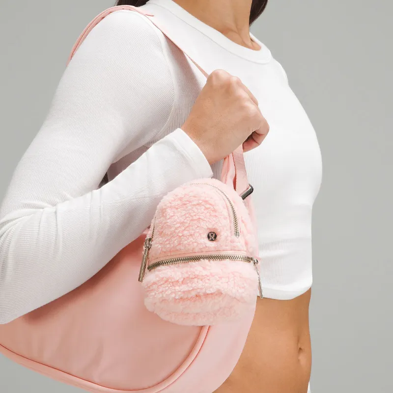 Lululemon Brushed Storage Bag Nano Women's Pink Mist-3