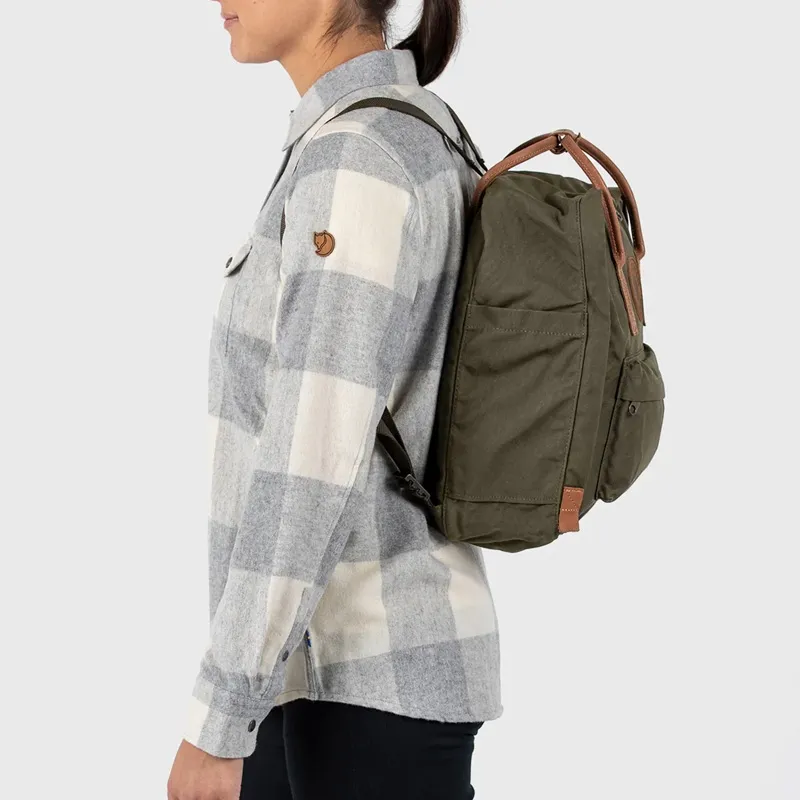 Fjallraven Polyester Backpack Regular Unisex Dark Olive Green-4