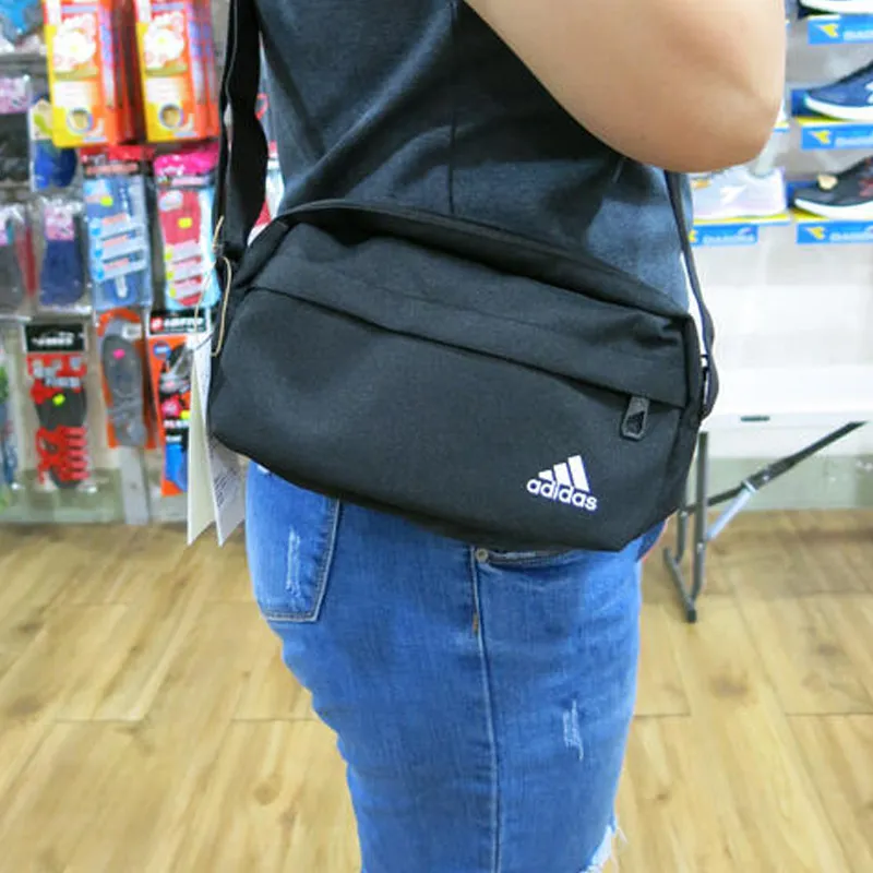 Adidas Microfiber Synthetic Leather Fanny Pack Regular Unisex Black-5