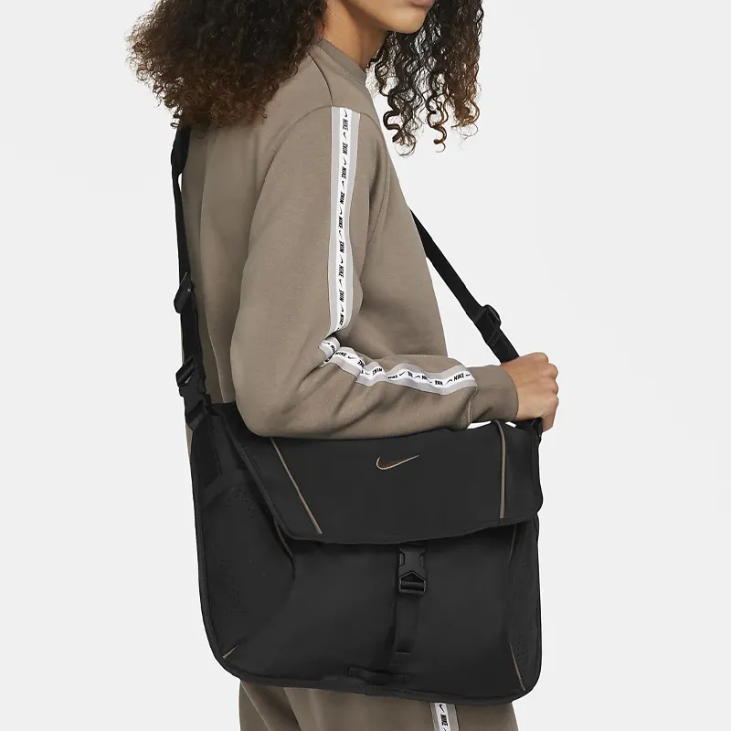 Nike Fabric Crossbody Bags Shoulder Bags Unisex Black-5