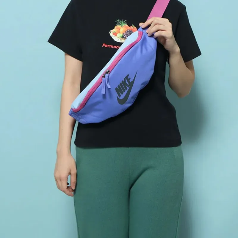 Nike Polyester Crossbody Bags Fanny Pack Regular Unisex Light Blue-3