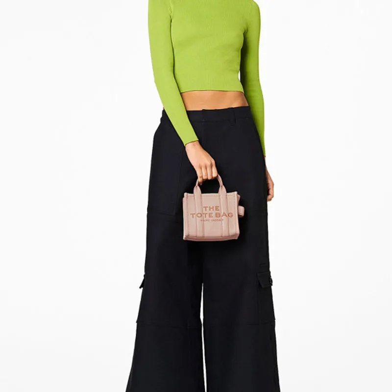 MARC JACOBS The Crossbody Mini Tote Leather Rose-5