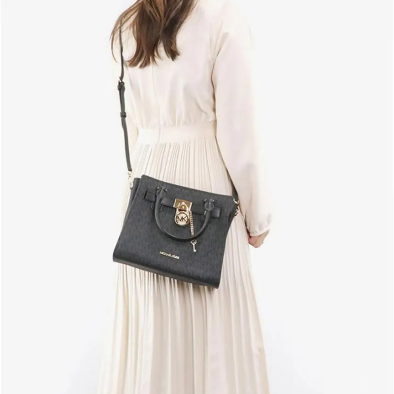 MICHAEL KORS Leather Shoulder Bag, Crossbody Bag, Handbag Small Size Women's Black-5