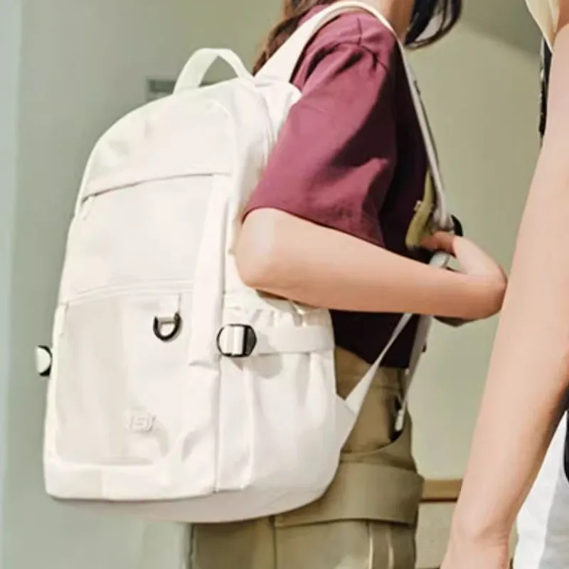 Skechers Fabric Backpack Large Size Unisex Tofu White-4