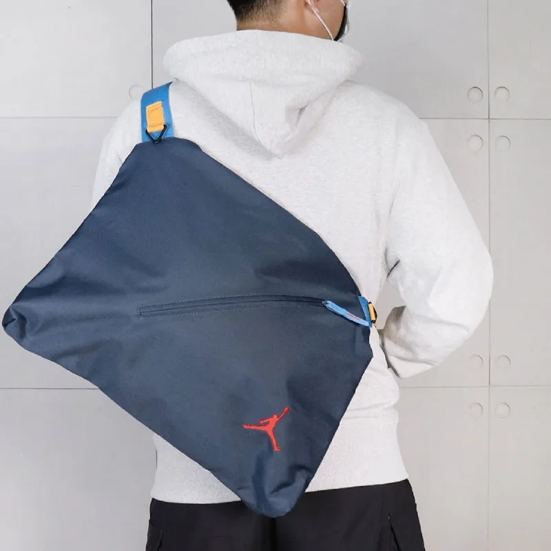 Jordan Polyester Messenger Bag Crossbody Bag Shoulder Bag Unisex Navy Blue-4