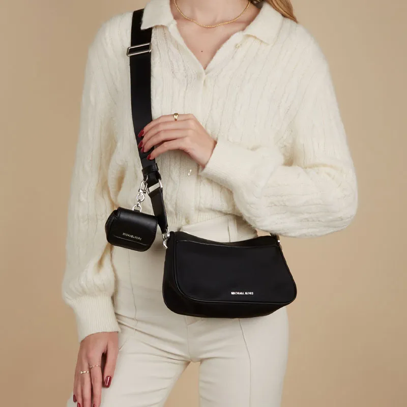 MICHAEL KORS Jet Set Nylon Combo Bag, Shoulder Bag, Crossbody Bag Women's Black-5