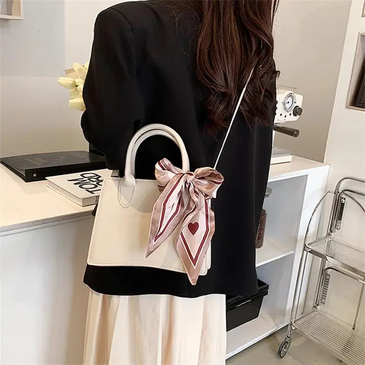 NOMK PU Handbag, Shoulder Bag Tubas Women's Red/White/Black-12