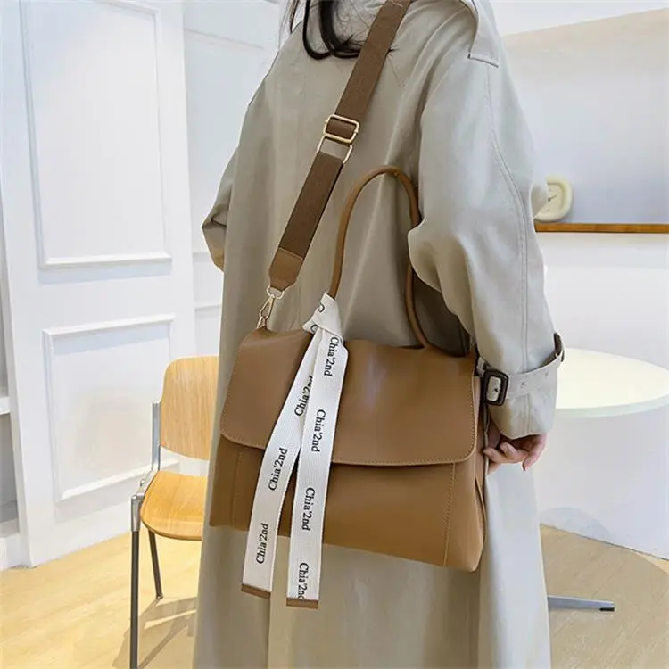Duoluplo Doron Paul PU Commute Tote Shoulder Bag Regular Women's White/Black/Khaki/Brown/Green/Light Brown-7