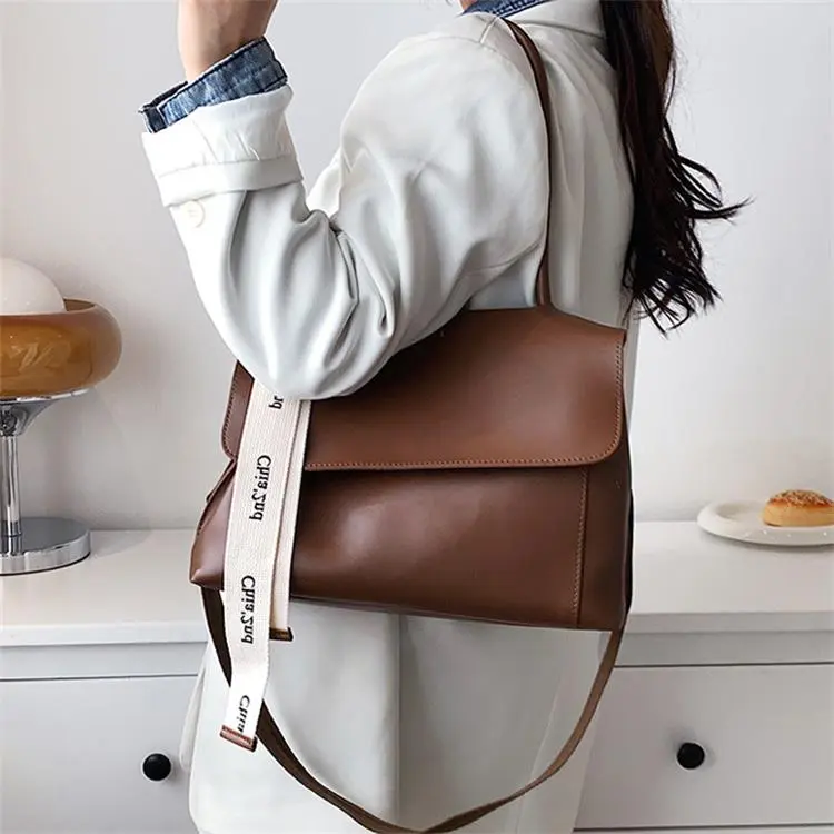 Duoluplo Doron Paul PU Commute Tote Shoulder Bag Regular Women's White/Black/Khaki/Brown/Green/Light Brown-10